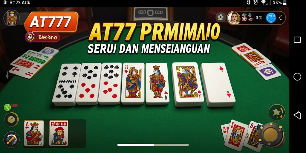 Tampilan menarik dari permainan domino di AT777.