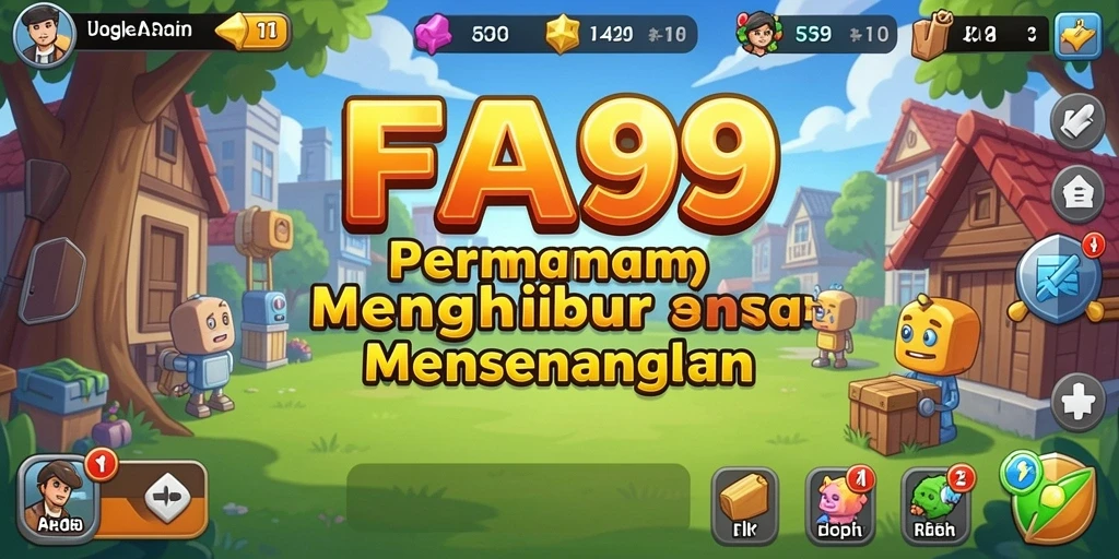 Screenshot gameplay FA99 menunjukkan karakter yang aktif mengumpulkan sumber daya.