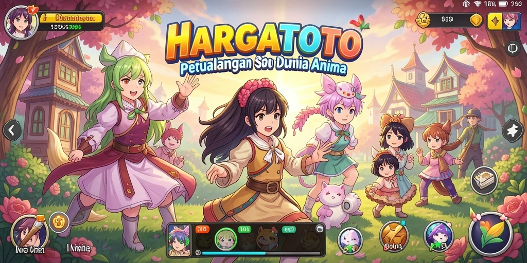 Gameplay HARGATOTO yang memikat dengan karakter anime ikonik.