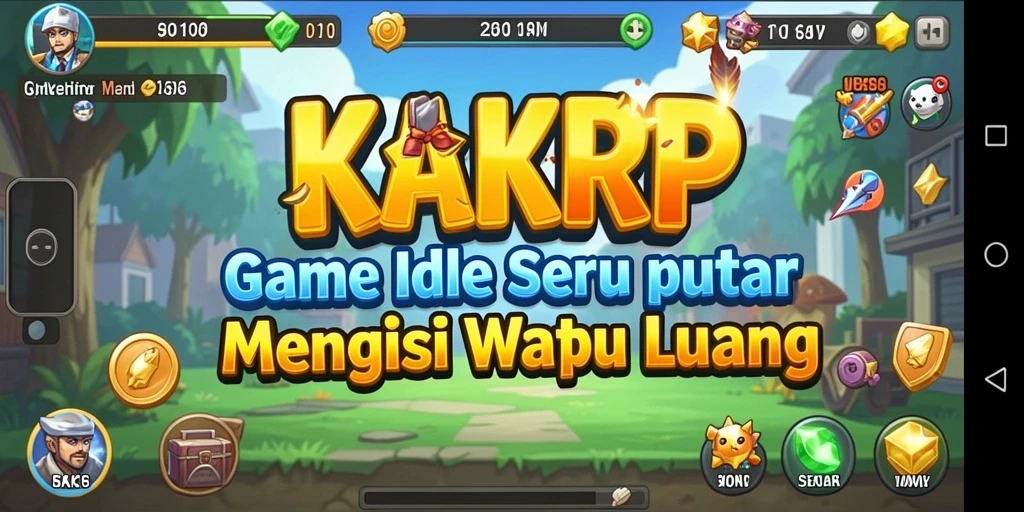Screenshot utama KAKRP menampilkan gameplay Idle yang seru.