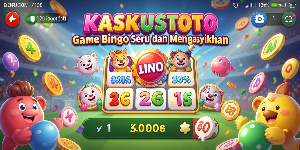 Tampilan gameplay KASKUSTOTO dengan suasana Bingo yang seru.