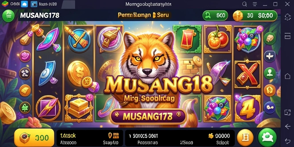Tampilan menarik dari gameplay slot MUSANG178.