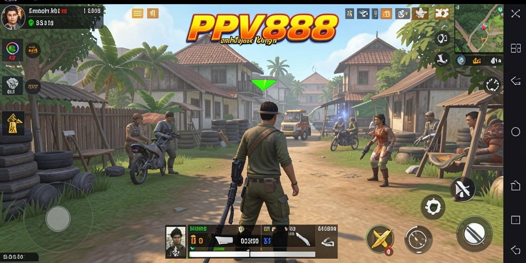 Screenshot gameplay PPV88 yang menunjukkan interaksi karakter.