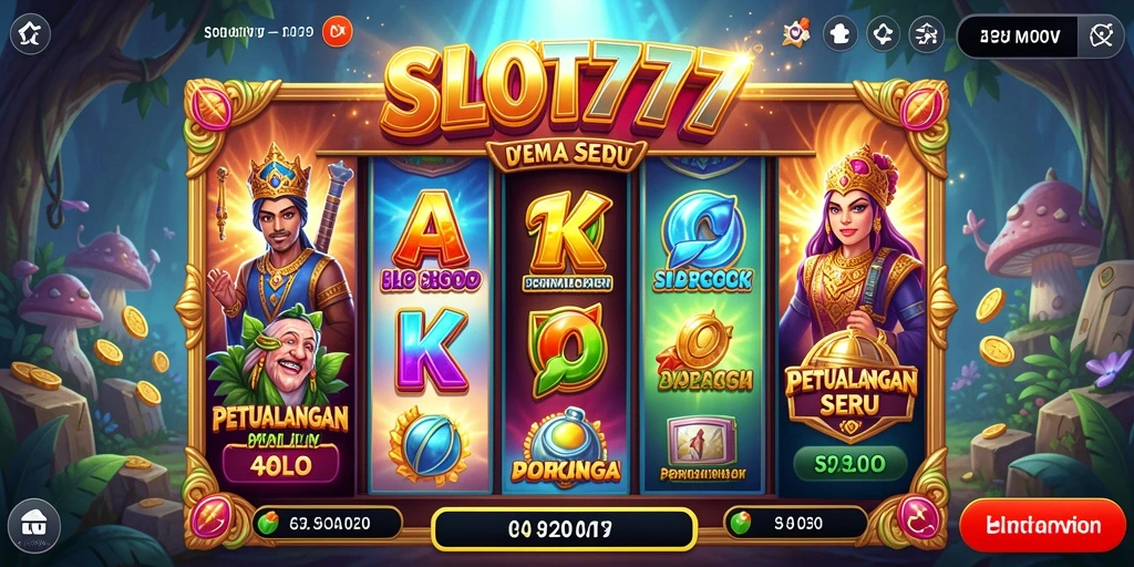 Tampilan gameplay SLOT777 yang menegangkan dan seru.